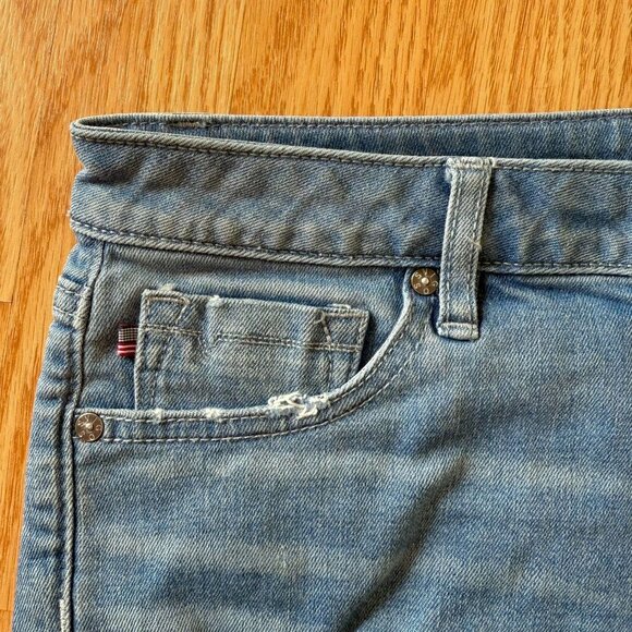 Vigoss The Jagger Distressed Jean Shorts Size 26 XS Cut Off Raw Hem Denim Short - Picture 7 of 10